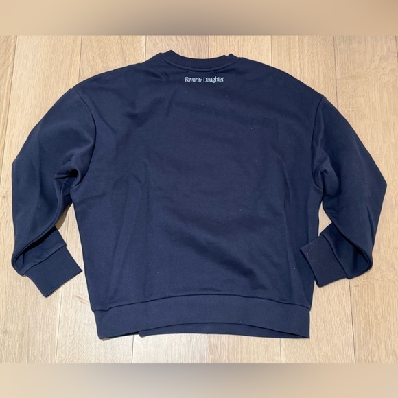 NWT FAVORITE DAUGHTER “Sports Mom” Navy Sweatshirt - Size Small S - Picture 4 of 6
